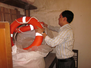 Xã vùng hồ Phúc Sạn được trang bị vật tư, phương tiện cứu hộ tìm kiếm cứu nạn.